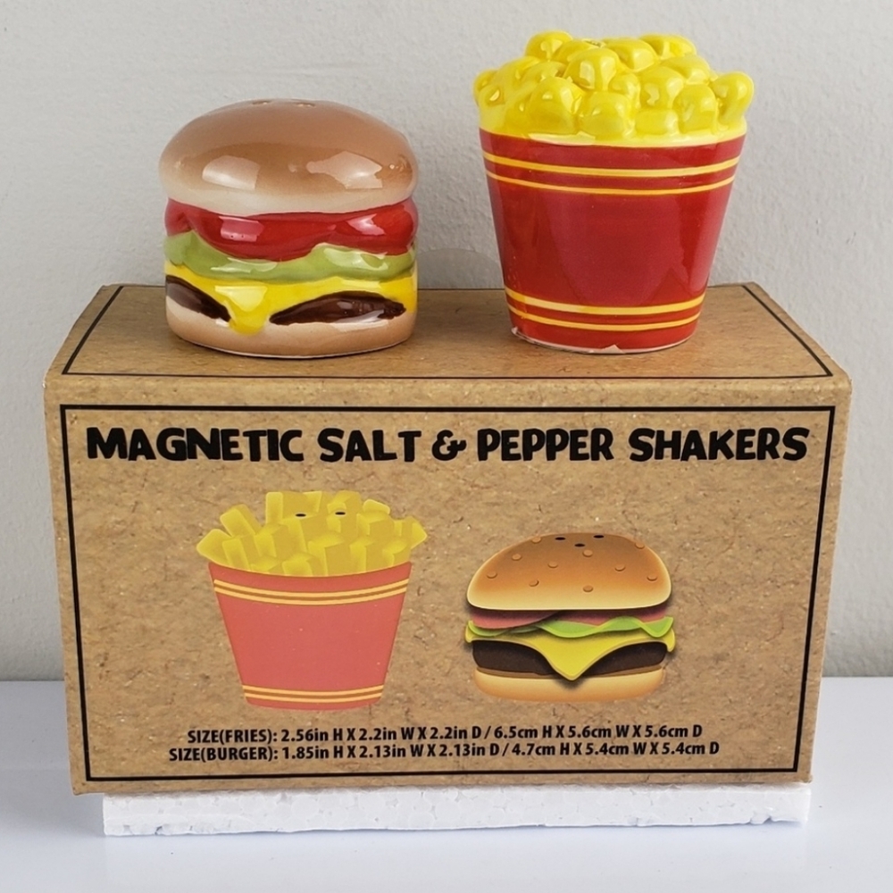 MAGNETIC SALT & PEPPER SHAKERS